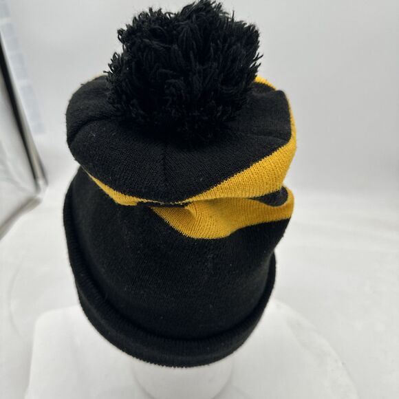 Boston Bruins New Era Black Yellow  Pom Beanie - Picture 5 of 10